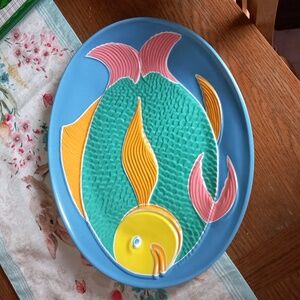 The Ullman Company Fish Leisure Time Platter vintage